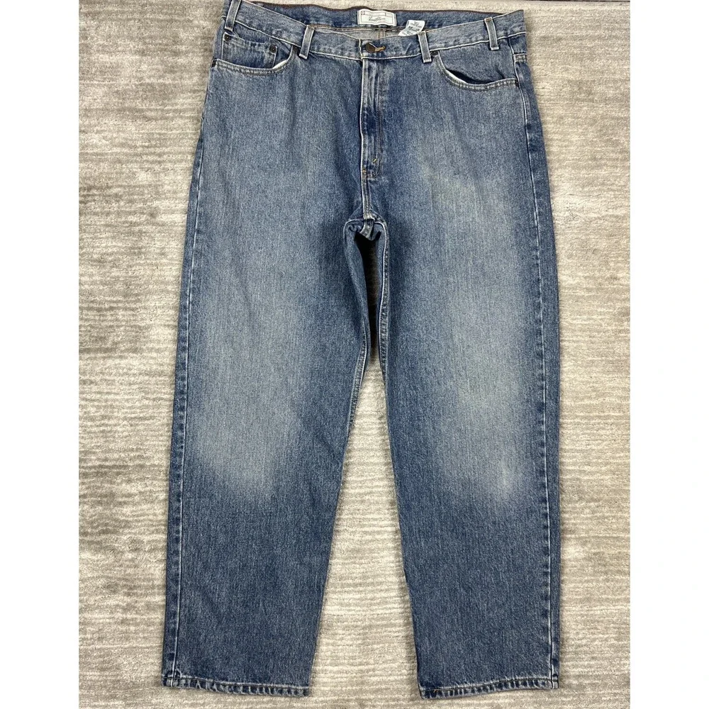 Levi Strauss‎ Mens Jeans 42x32 Blue Denim Signature Relaxed Fit Casual